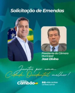 SOLICITAÇÃO DE EMENDA PARA FESTIVIDADE CATÓLICA ⛪️🙏🏽

👉🏽 PEDIDO ATENDIDO 👉🏽 EMENDA PAGA ✅

Ofício enviado pelo presidente da Câmara Municipal, JOSÉ DIVINO, de CIDADE OCIDENTAL📍com pedido de emenda parlamentar no valor de R$ 50.000,00, cujo recurso será destinado para a realização da *Festa de Nossa Senhora de Fátima*.

👉🏽 O pedido foi atendido, reforçando o nosso compromisso com as demandas da população. Seguimos juntos! 👍🏽
.
.
#WildeCambão #DeputadoEstadual #Alego #EmendaParlamentar