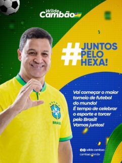 O maior espetáculo de futebol do mundo ⚽️🌎 começa hoje! Estamos na torcida e confiamos plenamente na garra, no talento e na qualidade técnica da nossa Seleção Brasileira! 🇧🇷💚💛💚💛💚💛💚💛💚💛💚💛💚💛💚💛

Juntos pelo HEXA🏆✅

👉🏽 Pra cima, Brasil! 🚀🚀🚀🚀🚀🚀👍🏽
.
.
#WildeCambão #DeputadoEstadual #Copa2026 #SeleçãoBrasileira #VemHEXA💚💛
