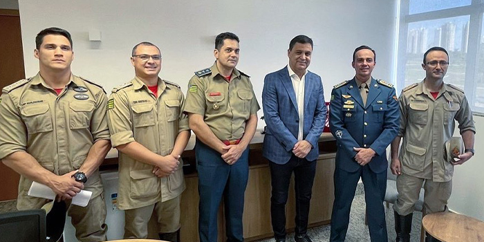 Visita do Comandante-Geral do Corpo de Bombeiros Militar do Estado de Goiás, Coronel Washington