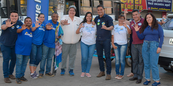 Caminhada no centro de Luziânia