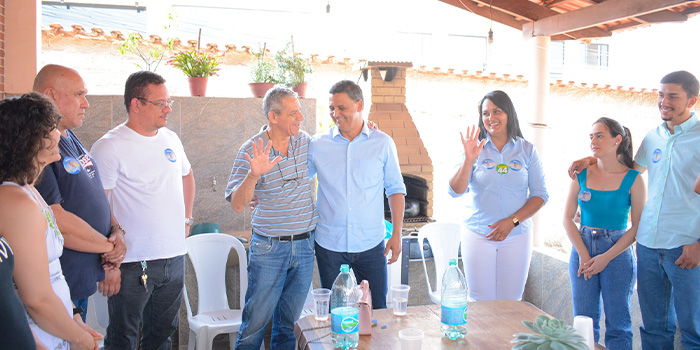Reunião com líderes políticos e comunitários em Bela Vista de Goiás